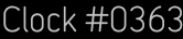 Clock Catalog Number