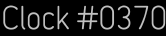 Clock Catalog Number