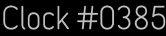 Clock Catalog Number