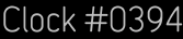 Clock Catalog Number