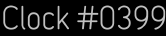 Clock Catalog Number