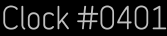 Clock Catalog Number
