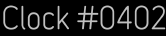 Clock Catalog Number