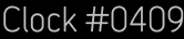 Clock Catalog Number