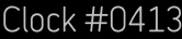 Clock Catalog Number