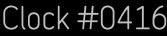 Clock Catalog Number
