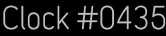 Clock Catalog Number