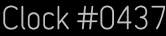 Clock Catalog Number
