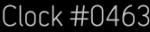 Clock Catalog Number
