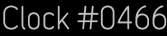Clock Catalog Number