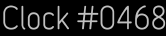 Clock Catalog Number