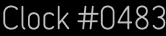 Clock Catalog Number