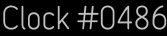 Clock Catalog Number