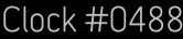 Clock Catalog Number