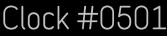 Clock Catalog Number