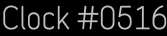 Clock Catalog Number