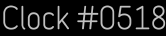 Clock Catalog Number