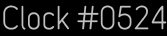 Clock Catalog Number