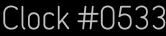 Clock Catalog Number