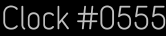 Clock Catalog Number