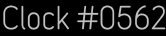 Clock Catalog Number