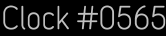 Clock Catalog Number