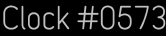 Clock Catalog Number