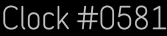 Clock Catalog Number
