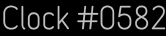 Clock Catalog Number