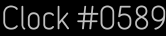 Clock Catalog Number