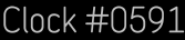 Clock Catalog Number