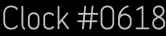 Clock Catalog Number