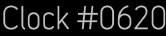 Clock Catalog Number