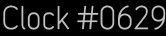 Clock Catalog Number