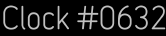Clock Catalog Number