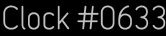 Clock Catalog Number