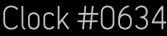 Clock Catalog Number