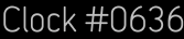 Clock Catalog Number