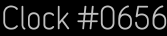 Clock Catalog Number