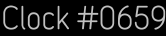 Clock Catalog Number