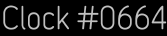 Clock Catalog Number