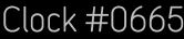 Clock Catalog Number