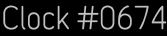 Clock Catalog Number