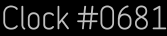 Clock Catalog Number