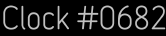 Clock Catalog Number
