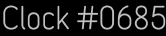 Clock Catalog Number