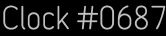 Clock Catalog Number