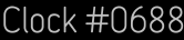Clock Catalog Number