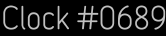 Clock Catalog Number