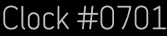 Clock Catalog Number